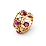 Anillo kati rubies