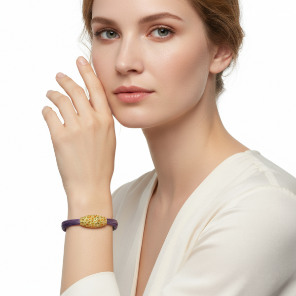 Pulsera zeppelin zafiros amarillos - Imagen 2