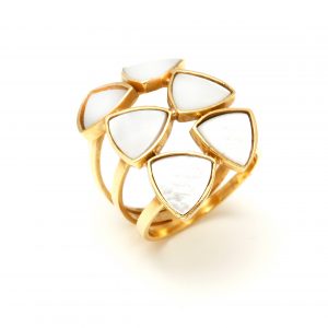 Anillo petalos nacar