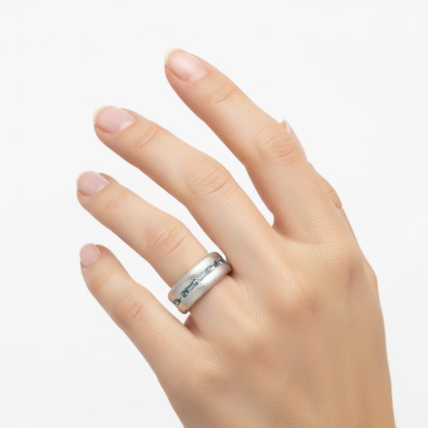 Anillo tonneau topacios - Imagen 2