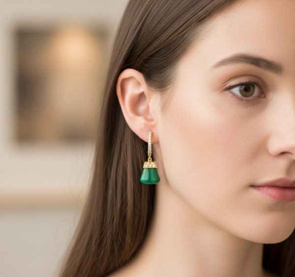 Pendientes malaquita - Imagen 2