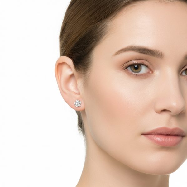 Pendientes dormilona flor - Imagen 2