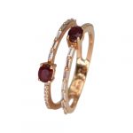 Anillo sharm rubies