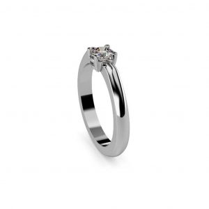 Anillo solitario de compromiso hera