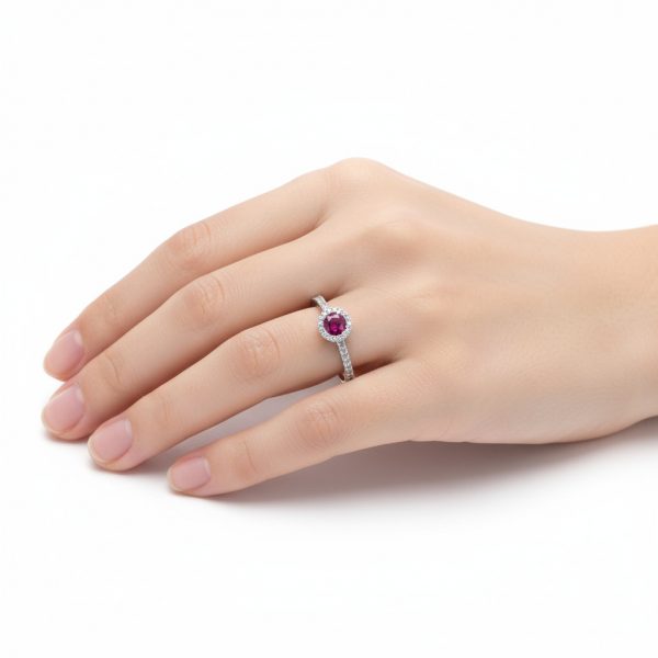 Anillo rubi roseton - Imagen 2