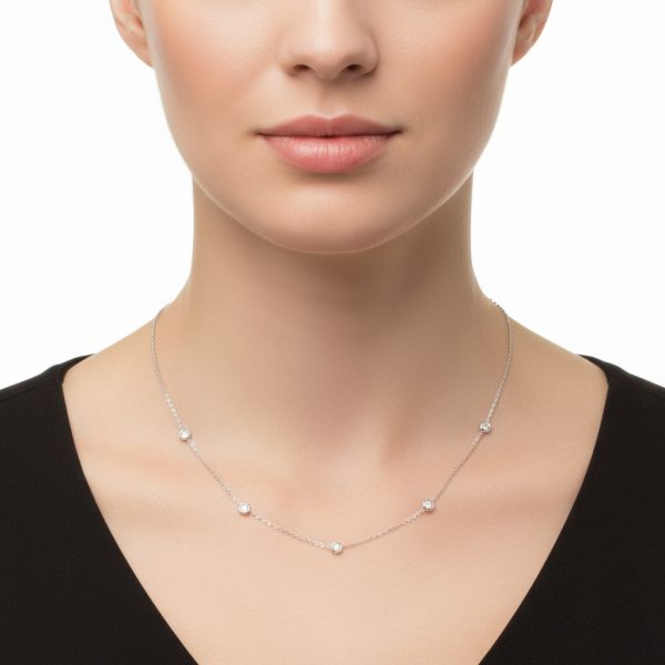 Cadena brillantes blancos - Imagen 2