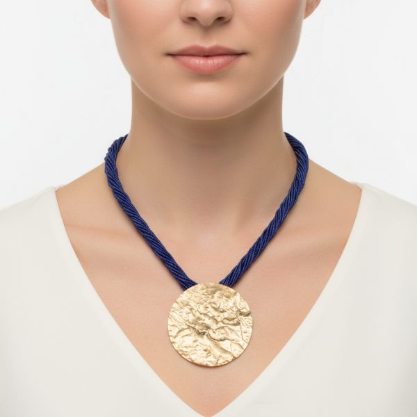 Collar natura oro martelee - Imagen 2