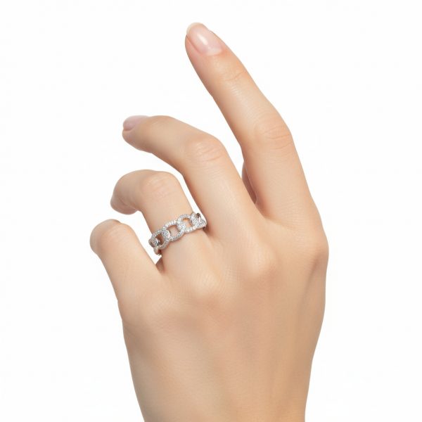 Anillo barbados oro blanco - Imagen 2