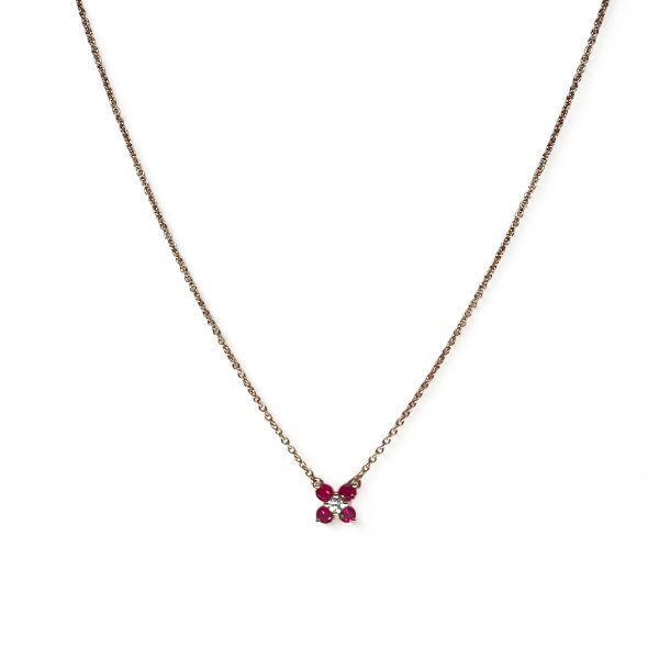Collar rubi flor - Imagen 2