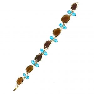 Pulsera espinelas y turquesas