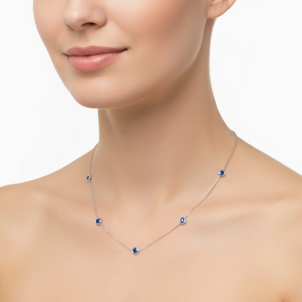 Cadena zafiros azules - Imagen 2