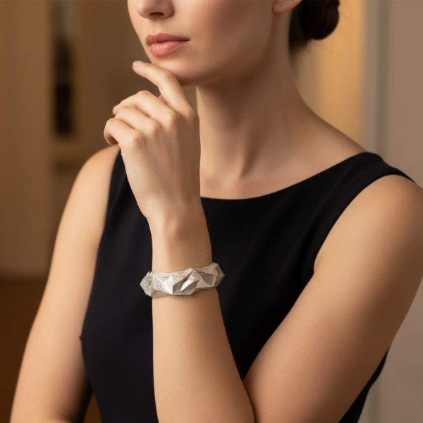 Pulsera Facet plata - Imagen 2