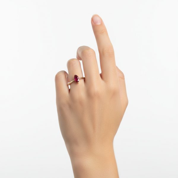 Anillo marquise rubi - Imagen 2