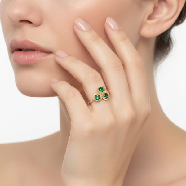 Anillo sunny esmeraldas - Imagen 2