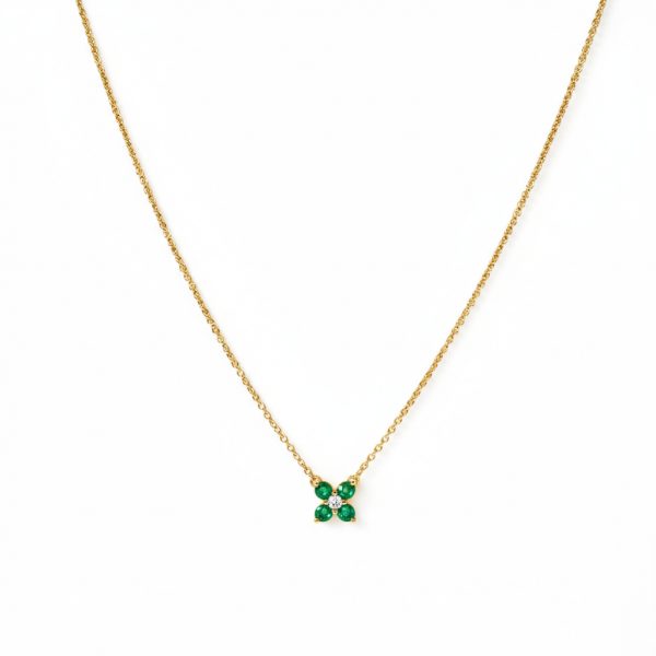 Collar rubi flor