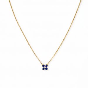 Collar zafiro flor