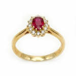 Anillo Roseton Zafiro Oval