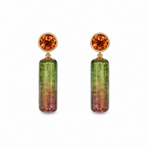 Pendientes Petit turmaline sandia